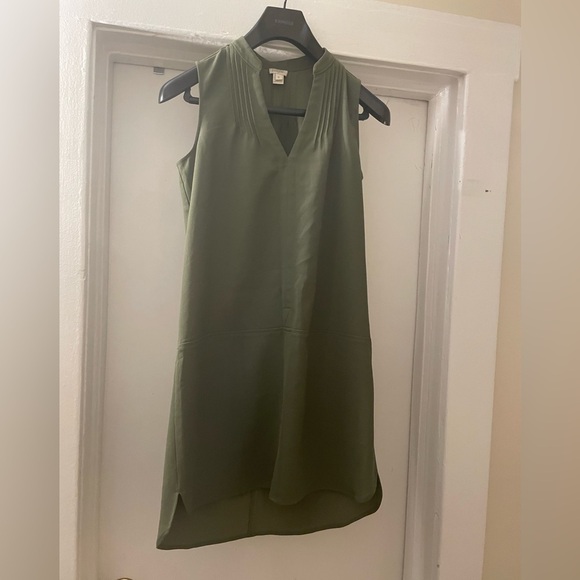 J. crew Forest Green Mini Dress Size 0 - Picture 2 of 7